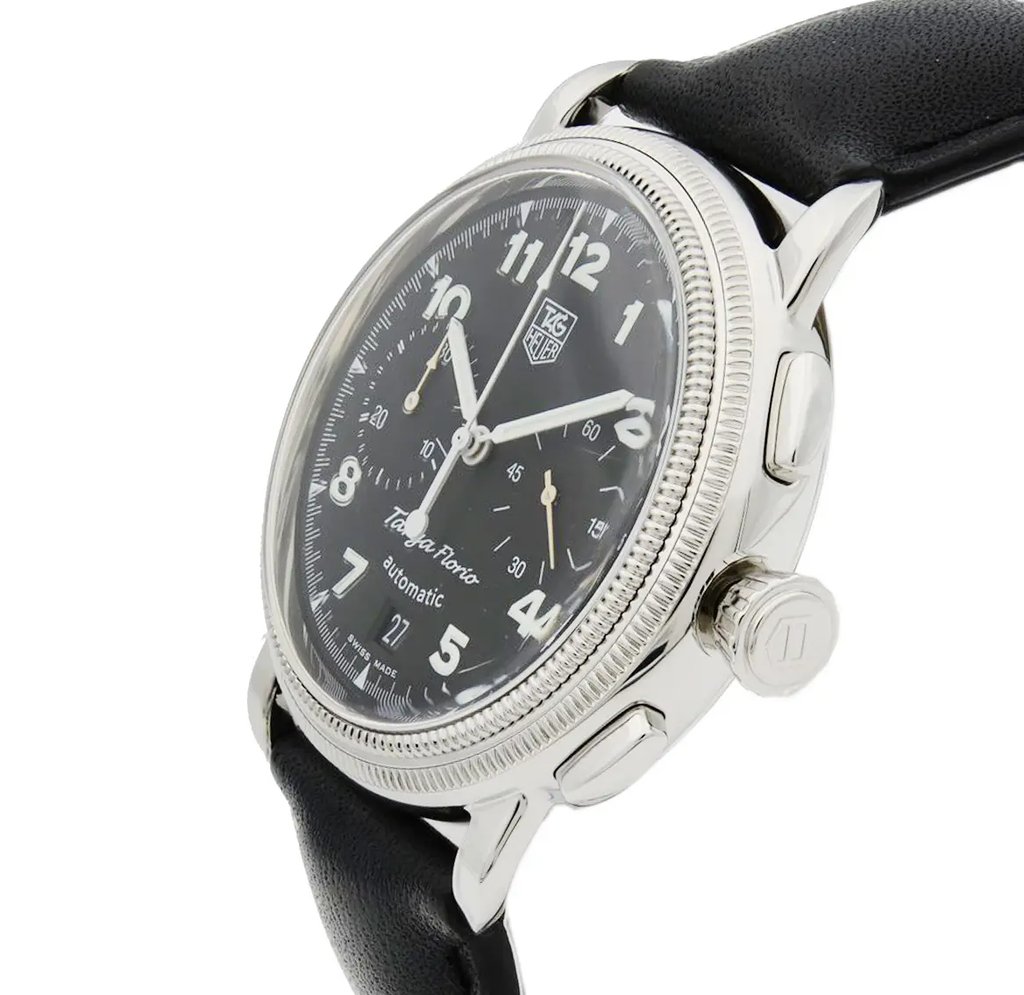 View Of Crown Facing Side Of TAG Heuer CX2110.FC6171 Stainless Steel Watch Pre Owned Condition