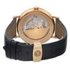 Back View Of Exhibition Back Case And Closed Leather Band Of Breguet 7137BA/11/9V6 Watch Pre Owned Condition