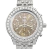 Up Close Front Facing Picture Of Breitling A44362 Stainless Steel Watch Pre Owned Condition
