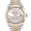 Up Close Front Facing Picture Of Rolex 126301 Stainless Steel Watch Pre Owned Condition
