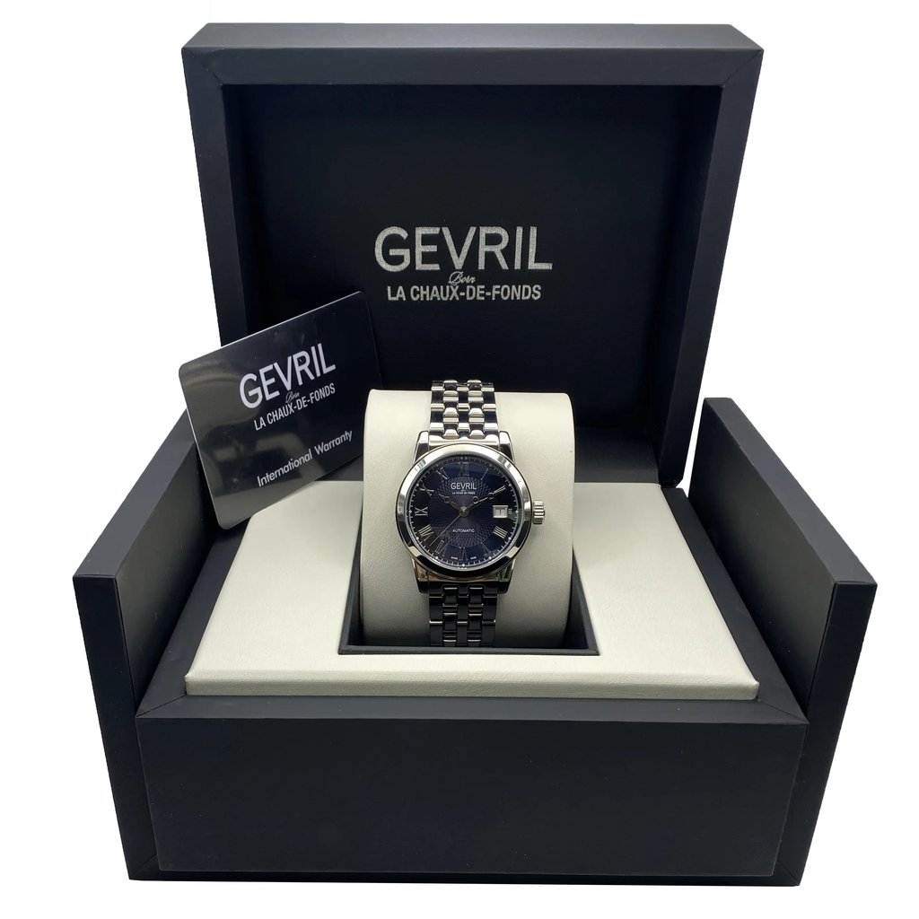  Full View Box, Documents and Gevril 2578 With Watch In The Image 