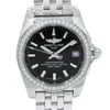 Up Close Front Facing Picture Of Breitling A7433053/BE08-376A Stainless Steel Watch Display Model Condition