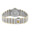Back View Of {Caseback} Back Case And Closed Stainless and Solid Gold Band Of OMEGA 795.108 Watch Pre Owned Condition