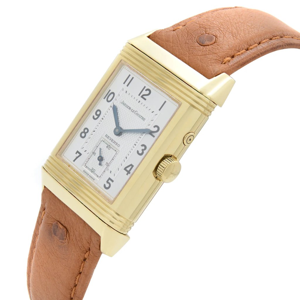 View Of Crown Facing Side Of Jaeger-LeCoultre 270.1.54 Gold 18kt Watch Pre Owned Condition