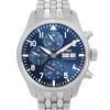 Up Close Front Facing Picture Of IWC IW388102 Stainless Steel Watch Unworn Condition