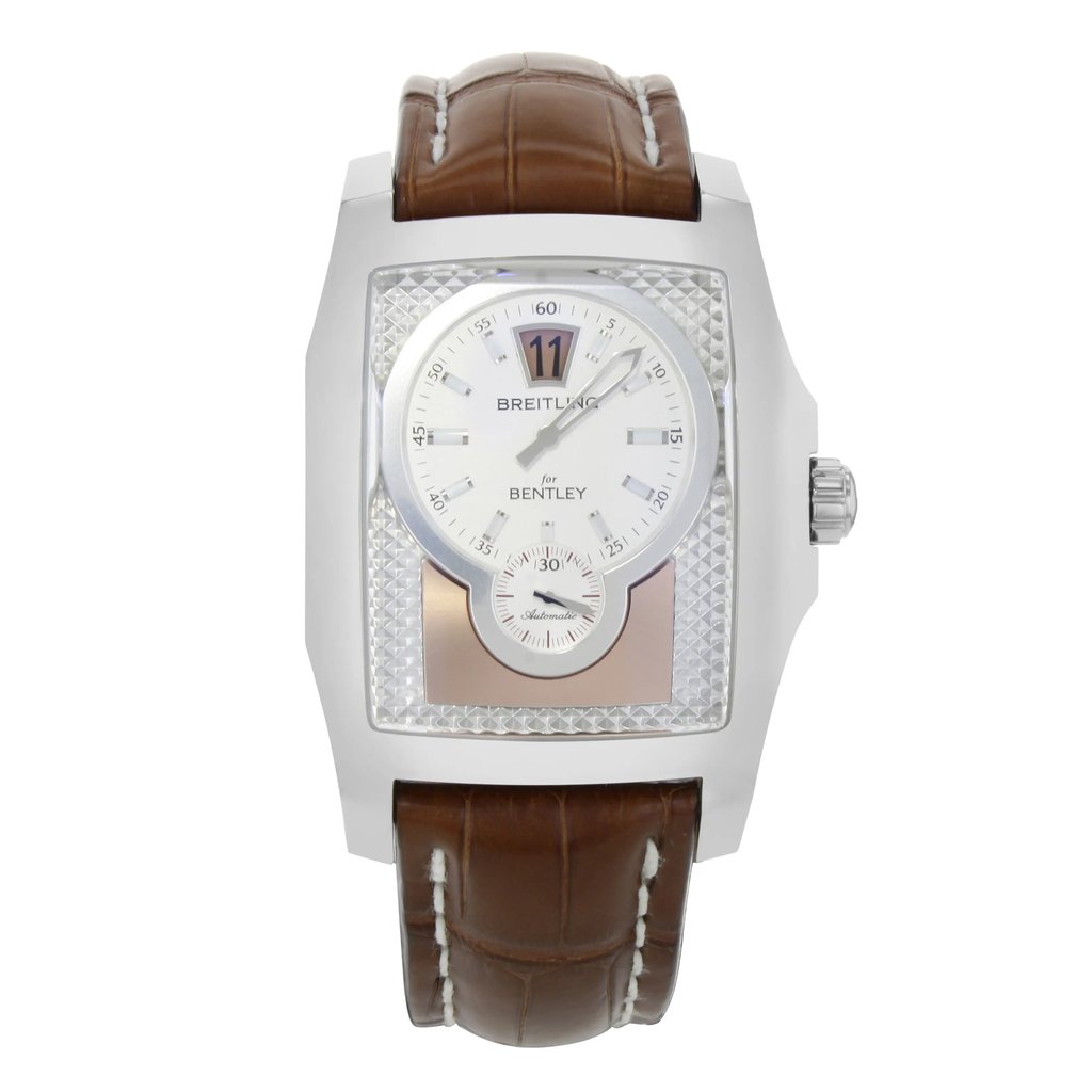 Front Full View Of Breitling A2836212/H521 Stainless Steel Watch Pre Owned Condition {Product Condition}