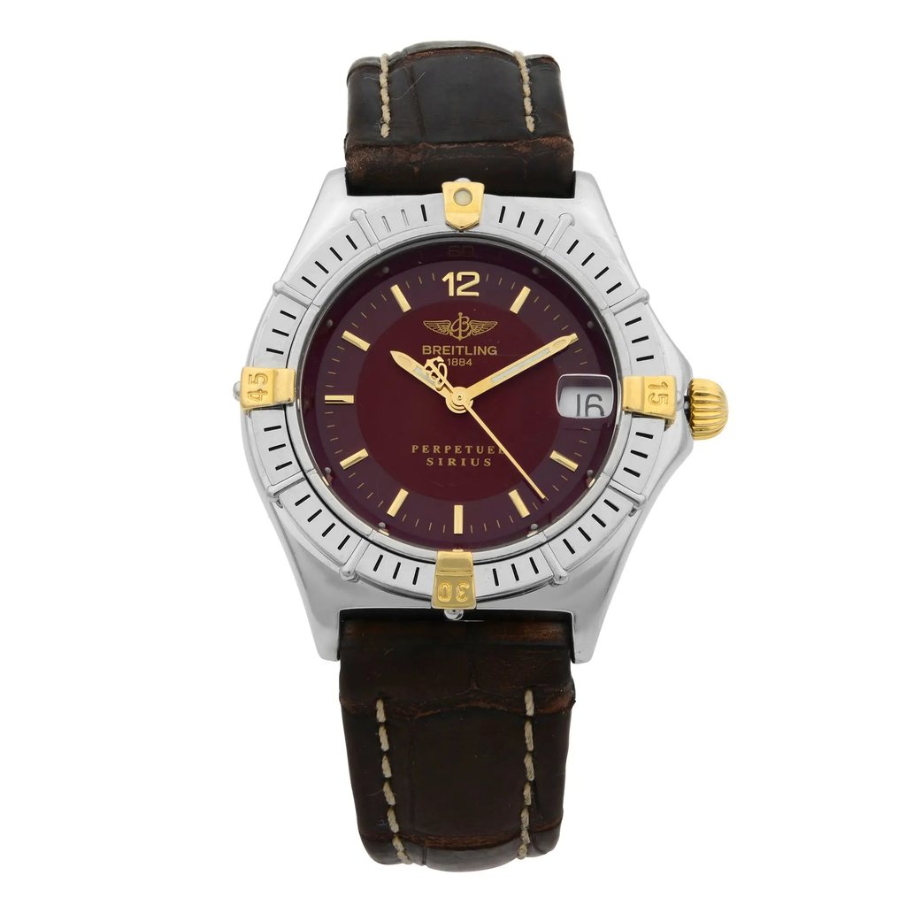 Front Full View Of Breitling B62021 Stainless Steel Watch Pre Owned Condition {Product Condition}