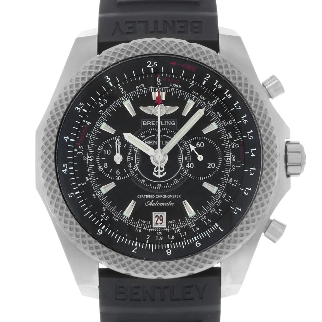 Up Close Front Facing Picture Of Breitling E2736522/BC63-220S Titanium Watch Display Model Condition