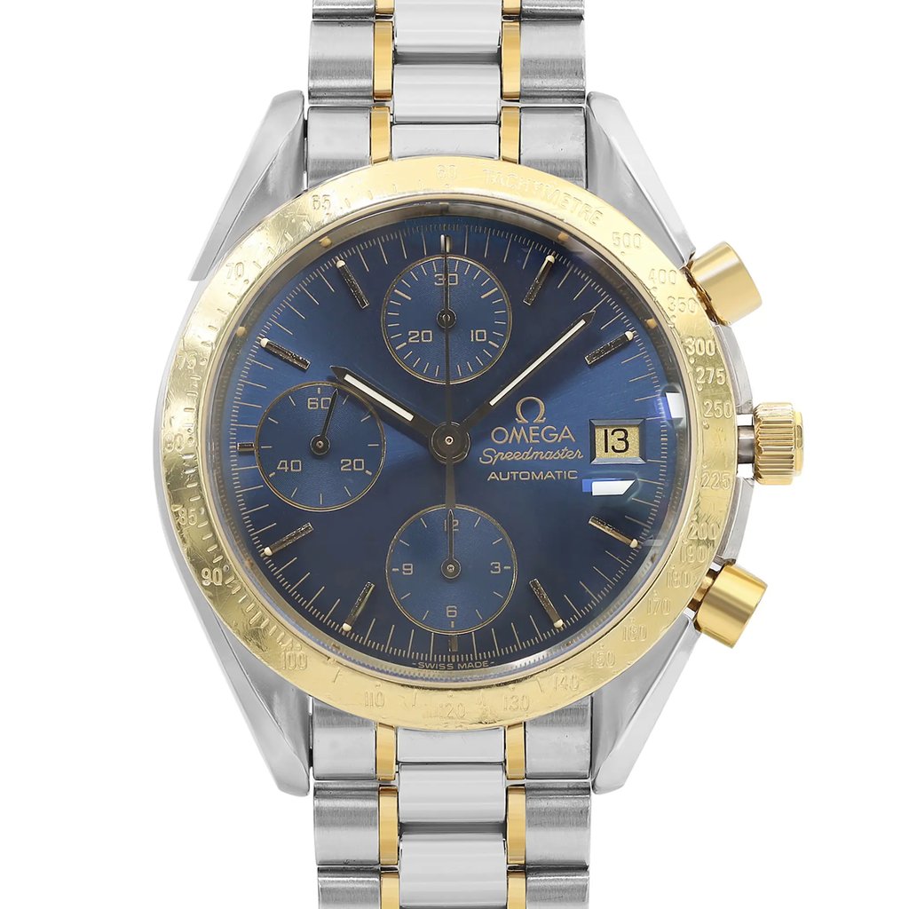 Up Close Front Facing Picture Of Omega 3311.80.00 Stainless Steel Watch Pre Owned Condition