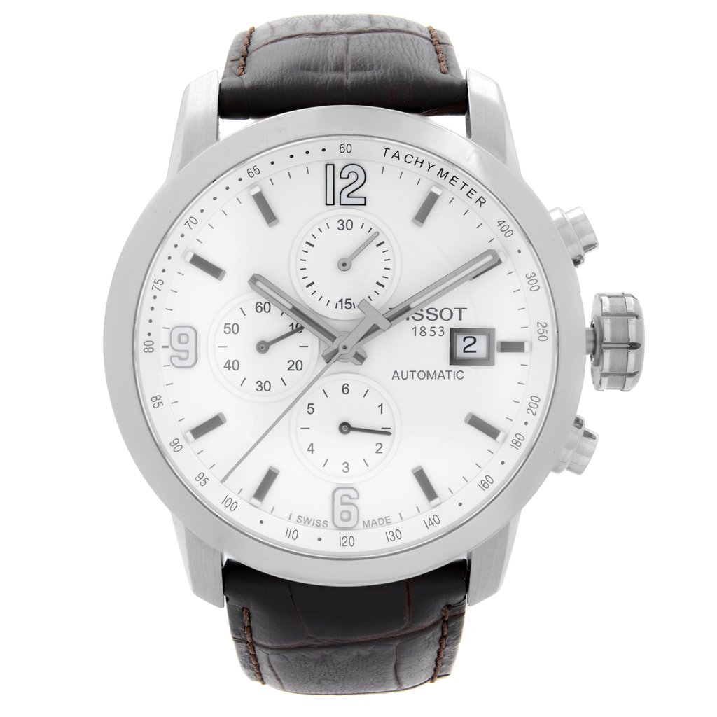 Front Full View Of Tissot T055.427.16.017.00 Stainless Steel Watch Unworn Condition {Product Condition}