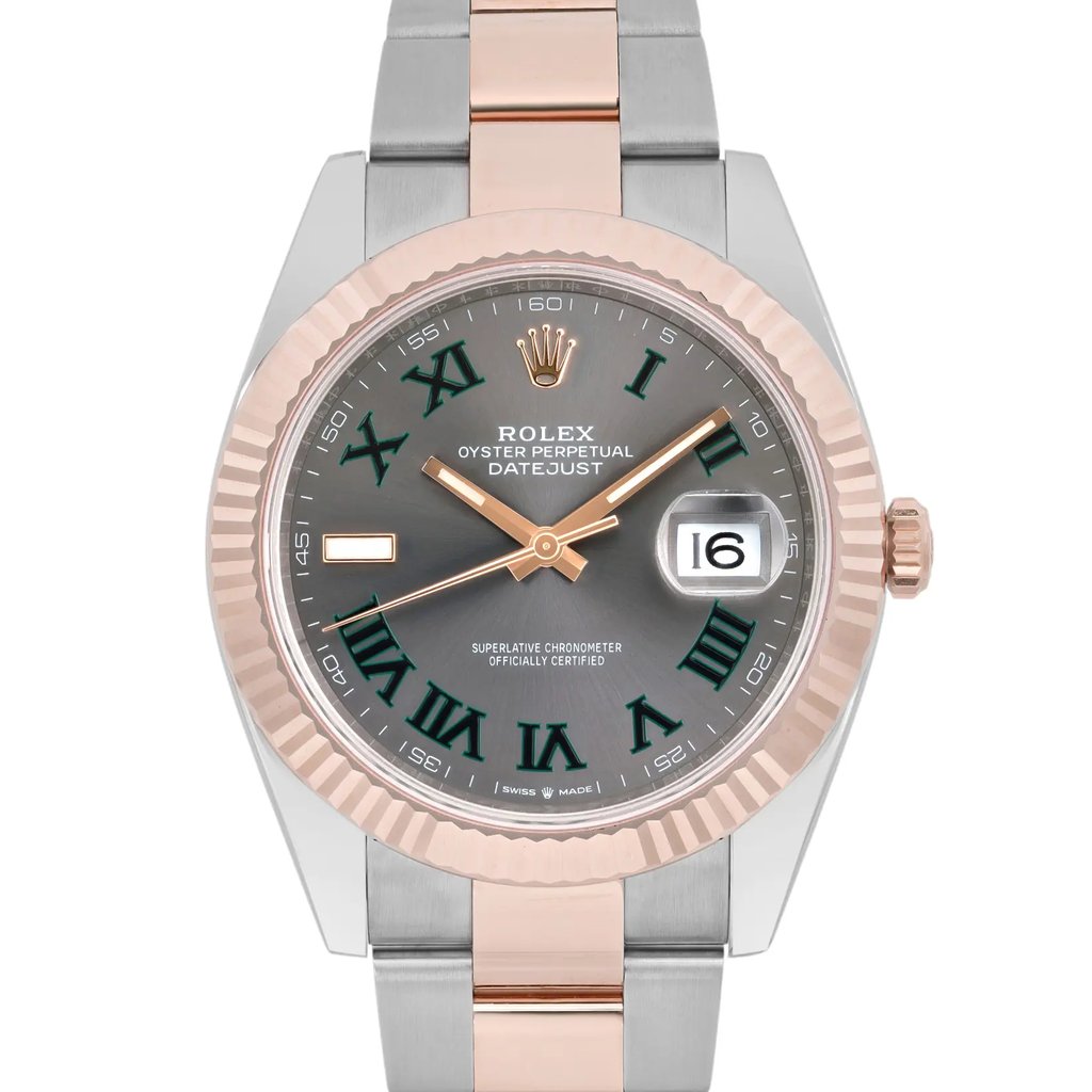 Up Close Front Facing Picture Of Rolex 126331 Stainless Steel Watch Unworn Condition