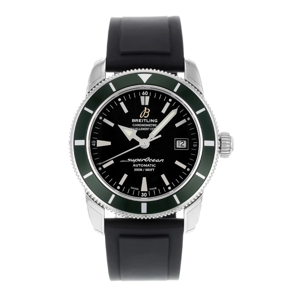 Front Full View Of Breitling A1732136/BA61-131S Stainless Steel Watch Display Model Condition {Product Condition}