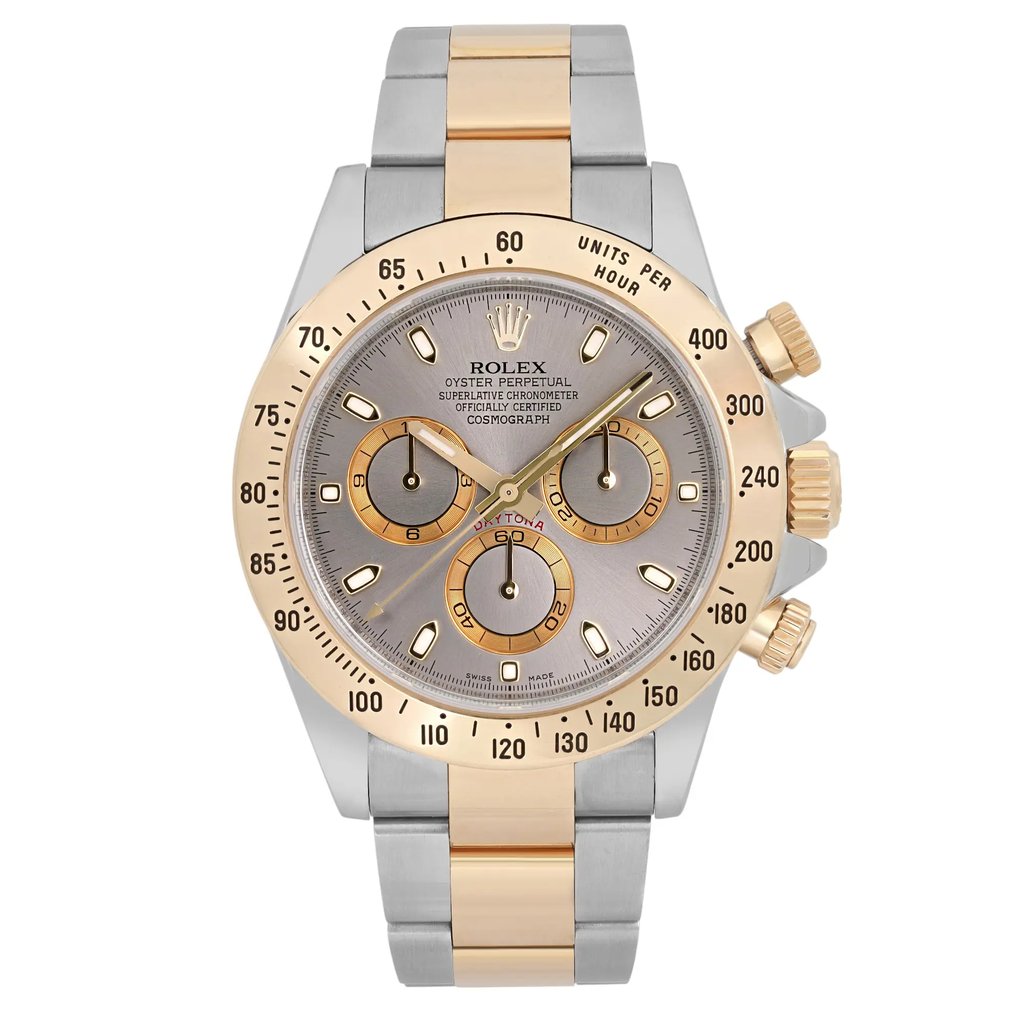 Front Full View Of Rolex 116523 Stainless Steel Watch Pre Owned Condition Excellent