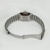 Back View Of Screwback Back Case And Open Stainless Steel Band Of Cartier 2961 Watch Pre Owned Condition