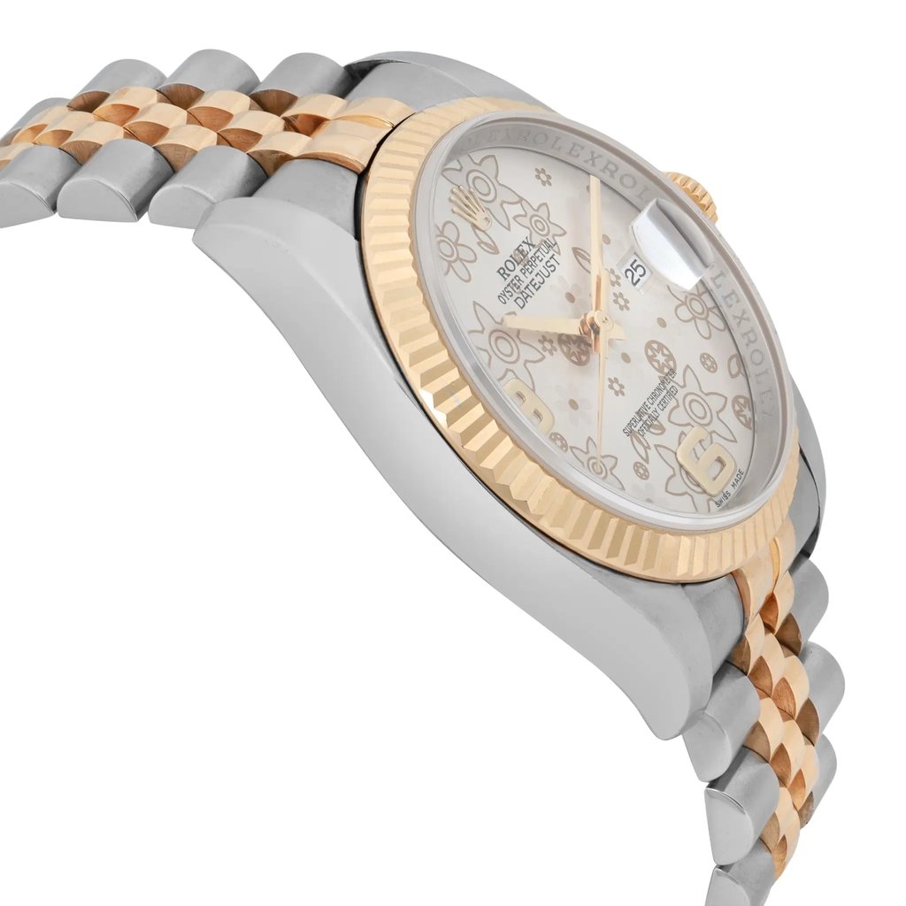 View Of Opposite Crown Facing Side Of Rolex 116233 Stainless Steel Watch Pre Owned Condition