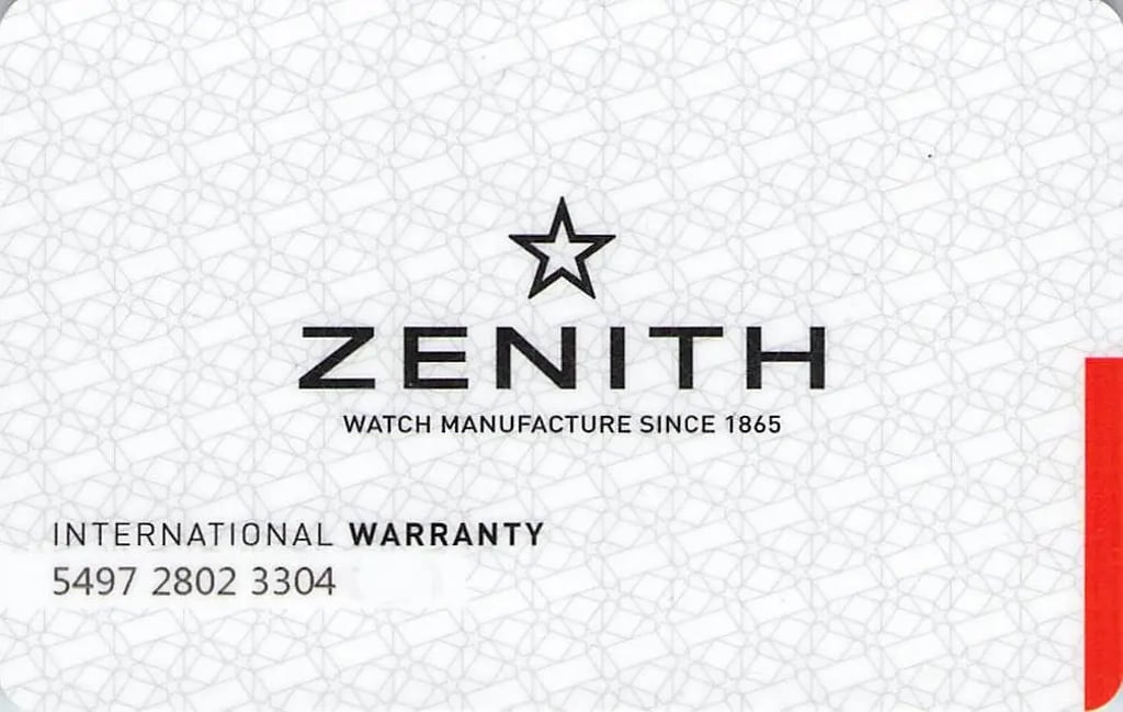 9th image of Zenith 02.2020.670/22.C498 Wristwatch, Unworn condition