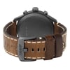 Back View Of Snap Back Case And Closed Leather Band Of Tissot T1166173609700 Watch Pre Owned Condition