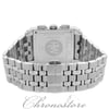 Back View Of Screwback Back Case And Closed Stainless Steel Band Of RAYMOND WEIL 4881-ST-00209 Watch Pre Owned Condition