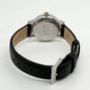 Back View Of Solid Back Case And Closed Leather Band Of Mondaine MSE.26110.LB Watch Display Model Condition