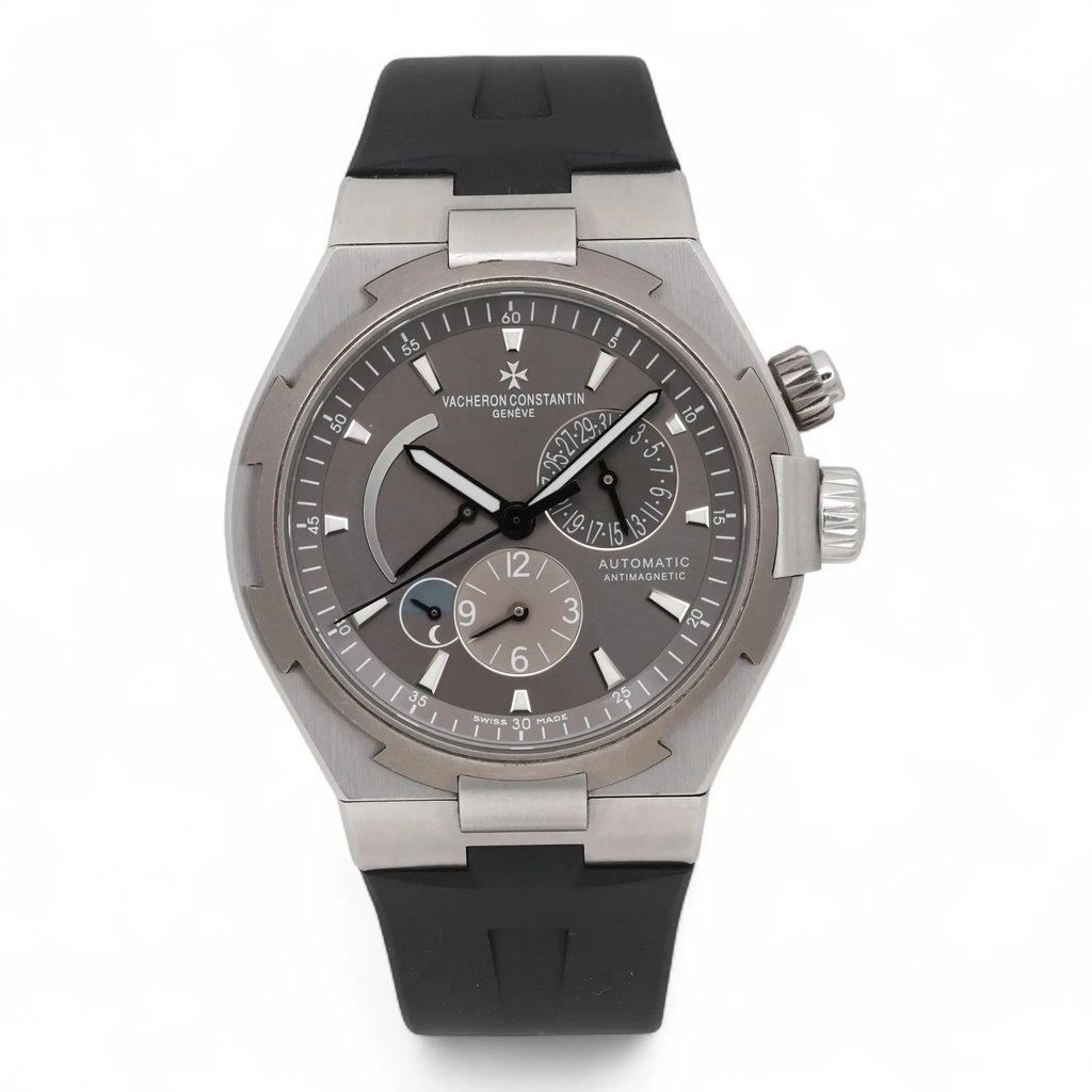 Front Full View Of Vacheron Constantin 47450/000W-9511 Stainless Steel Watch Pre Owned Condition Good