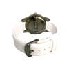 Back View Of Screwback Back Case And Closed Rubber Band Of Wenger 01.0441.147 Watch Display Model Condition