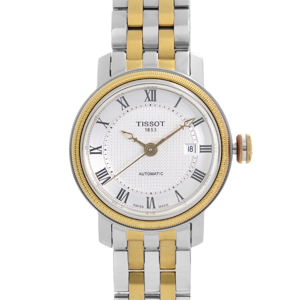 Up Close Front Facing Picture Of Tissot T097.007.22.033.00 Stainless Steel Watch Display Model Condition