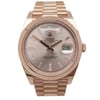 Front Full View Of Rolex 228235 Rose Gold Watch Pre Owned Condition {Product Condition}