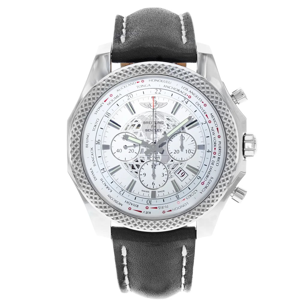 Front Full View Of Breitling AB0521U0/A755-441X Stainless Steel Watch Display Model Condition {Product Condition}