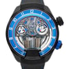Up Close Front Facing Picture Of HYT H01704 Titanium,Rubber Watch Unworn Condition