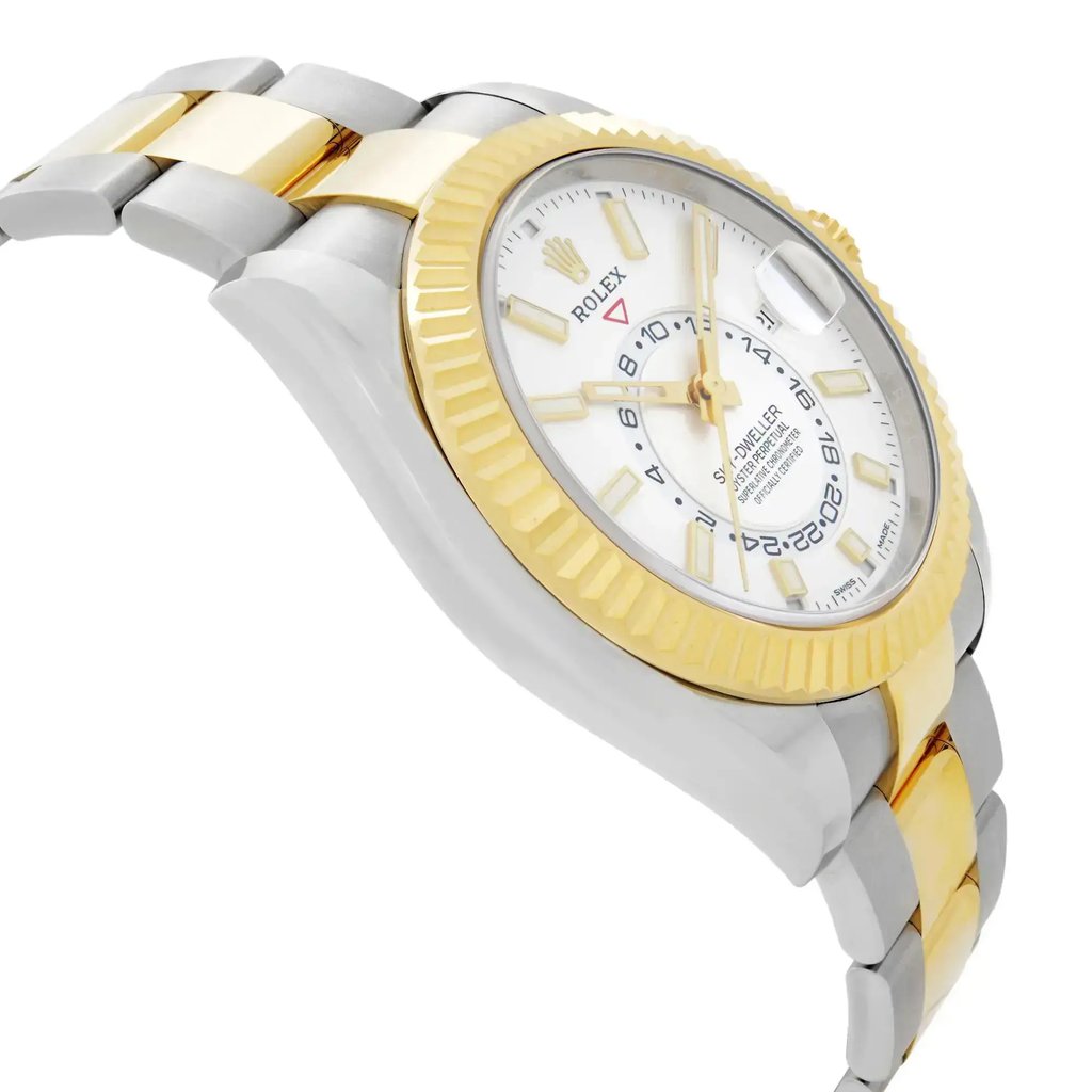 View Of Opposite Crown Facing Side Of Rolex 326933 Stainless Steel Watch Pre Owned Condition