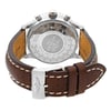 Back View Of Screwback Back Case And Closed Leather Band Of Breitling AB031021/Q615-443X Watch Unworn Condition