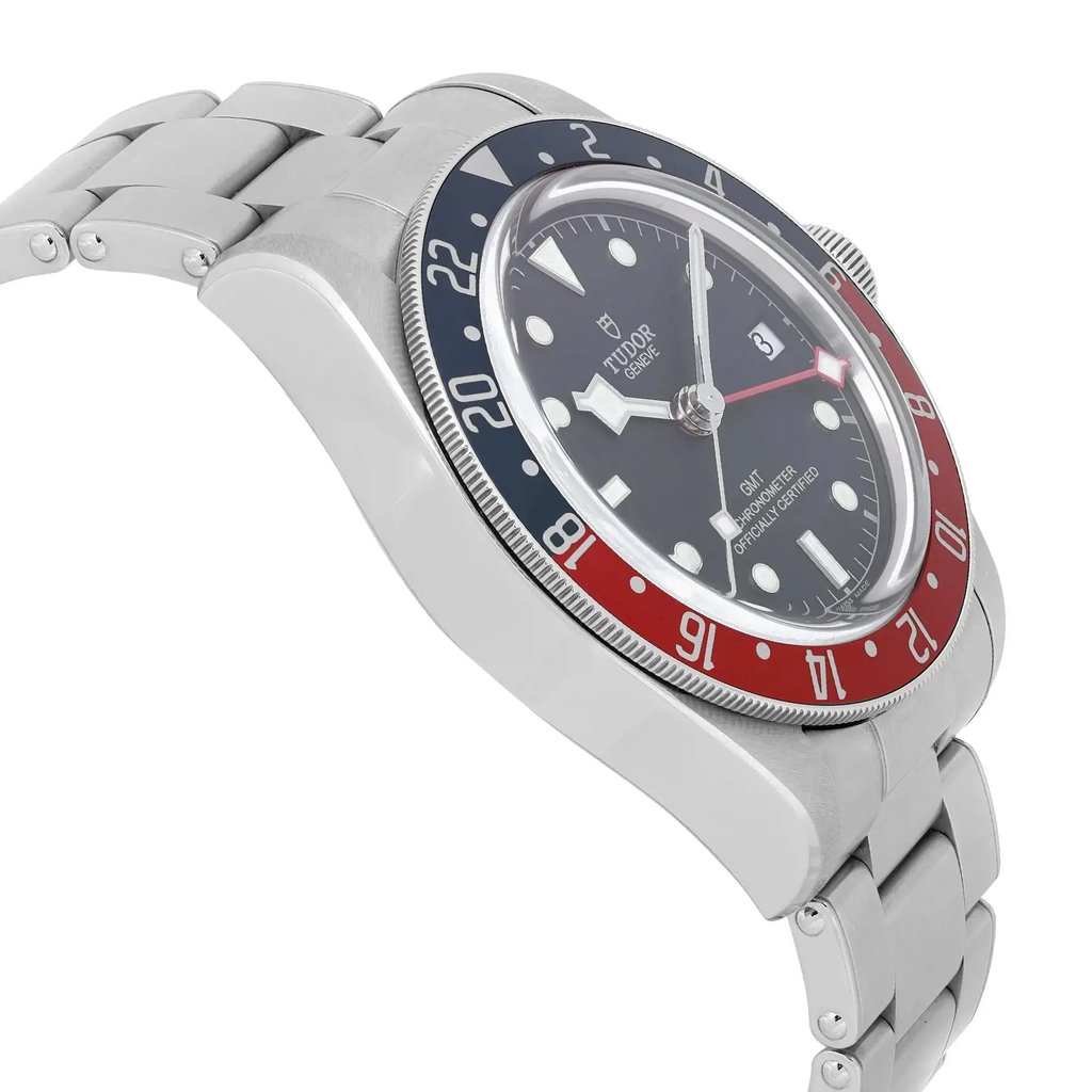 View Of Opposite Crown Facing Side Of TUDOR M79830RB-0001 Stainless Steel Watch Pre Owned Condition