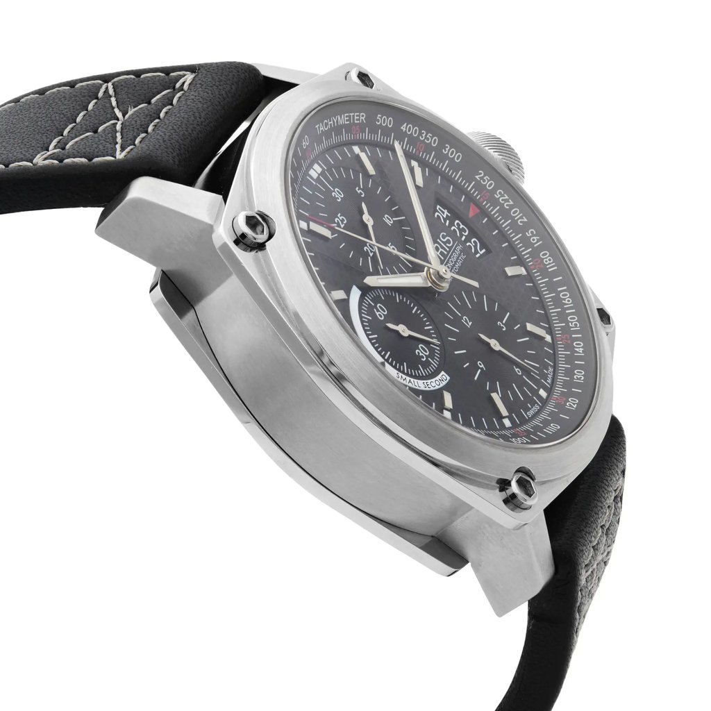 View Of Opposite Crown Facing Side Of Oris 01 674 7616 4154-07 5 22 58FC Stainless Steel Watch Pre Owned Condition