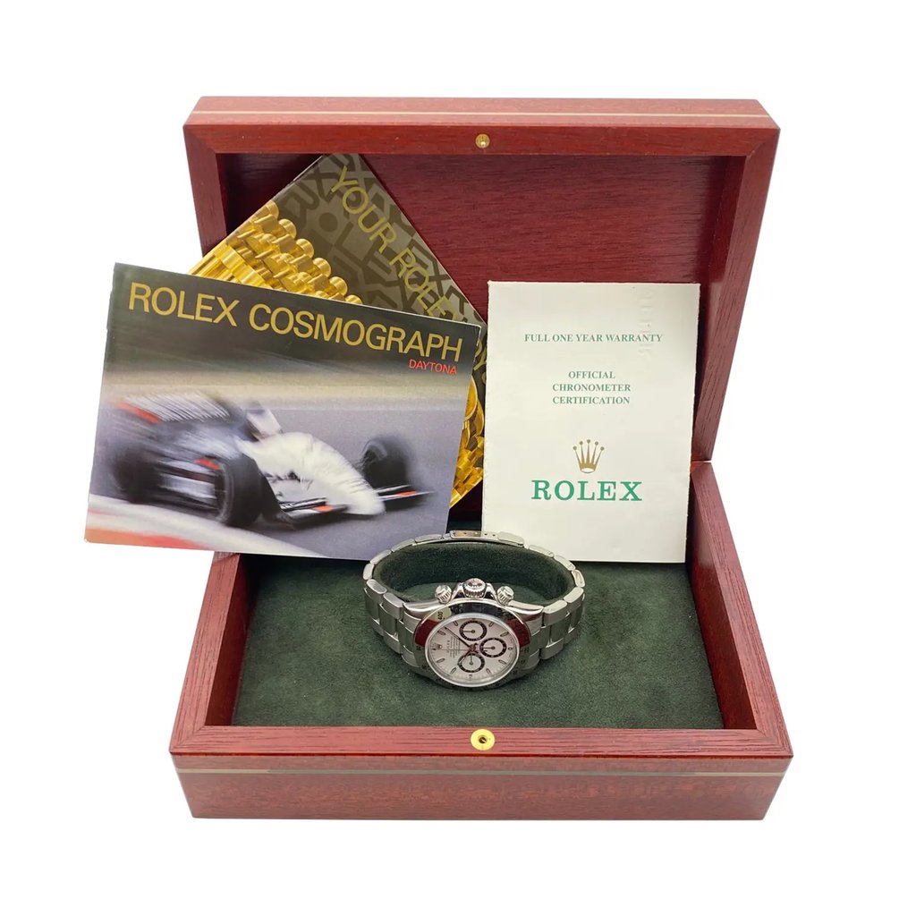  Full View Box, Documents and Rolex 16520 With Watch In The Image 