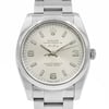 Up Close Front Facing Picture Of Rolex 114200 Stainless Steel Watch Pre Owned Condition