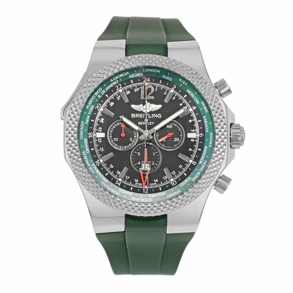 Front Full View Of Breitling A47362S4/B919-214S Stainless Steel Watch Display Model Condition {Product Condition}