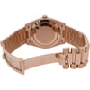Back View Of Solid Back Case And Open Rose Gold Band Of Rolex 228235 Watch Pre Owned Condition
