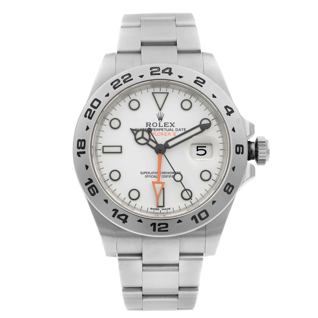 Front Full View Of Rolex 216570 Stainless Steel Watch Pre Owned Condition {Product Condition}