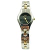 An image of a Wristwatch by ESQ. This Pre Owned item is designed for Women, featuring a Dress/Formal style. It has a Quartz movement and an Analog display with a Black dial color. The indices include No Hour Marks. The band is made of Steel and the case is made of Steel. The watch has a Round shape with a case size of 22 mm and a case thickness of 7 mm.