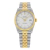 Front Full View Of Rolex 16233 Stainless Steel Watch Pre Owned Condition Good