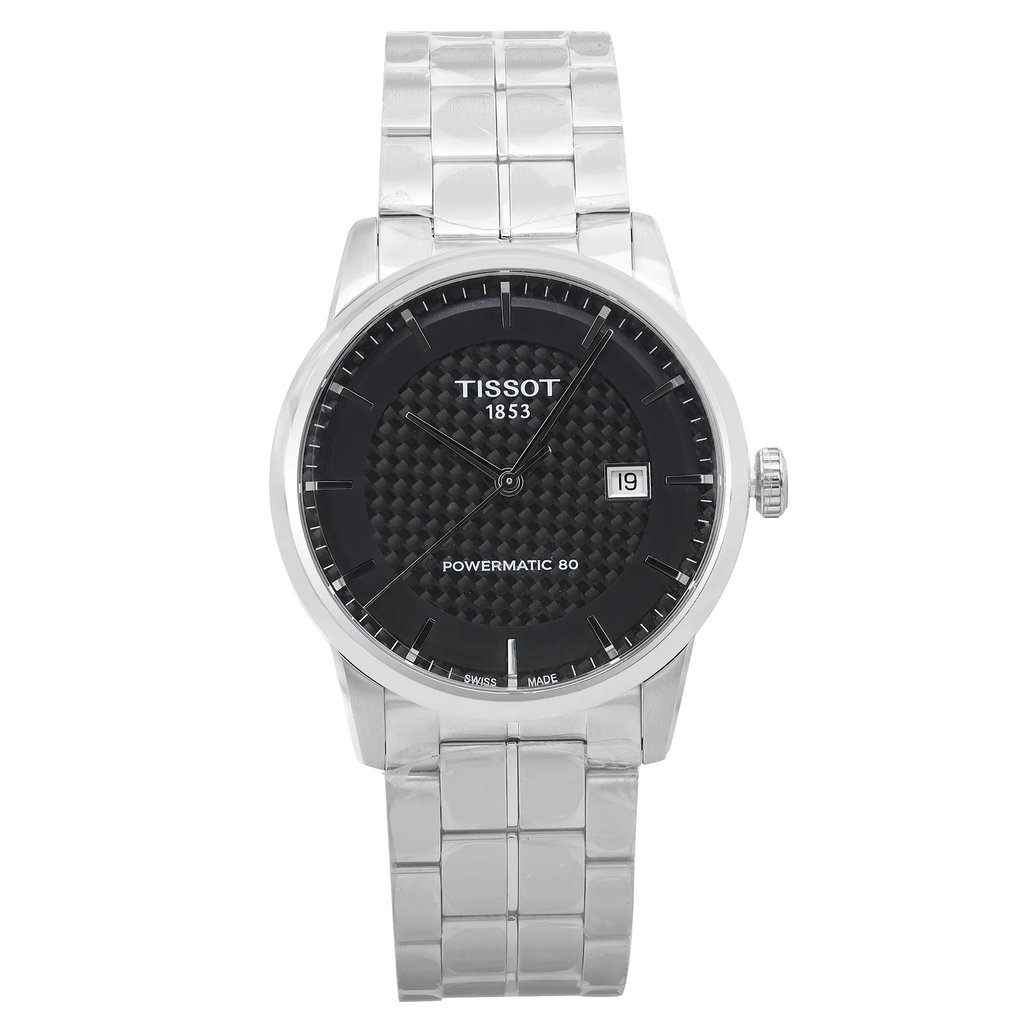 Front Full View Of Tissot T086.407.11.201.02 Stainless Steel Watch Unworn Condition {Product Condition}