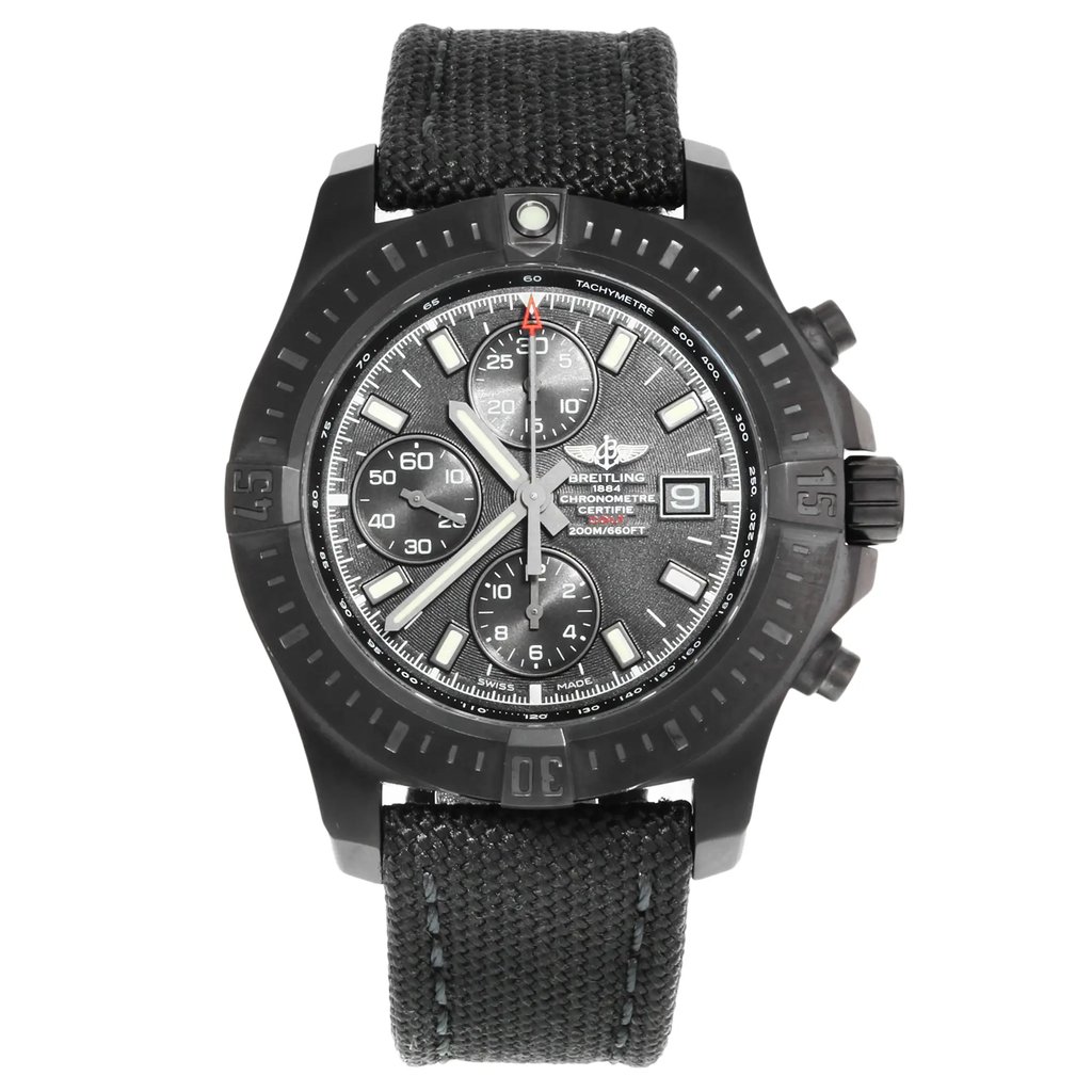 Front Full View Of Breitling M1338810/BF01-109W Stainless Steel Watch New With Defects Condition {Product Condition}
