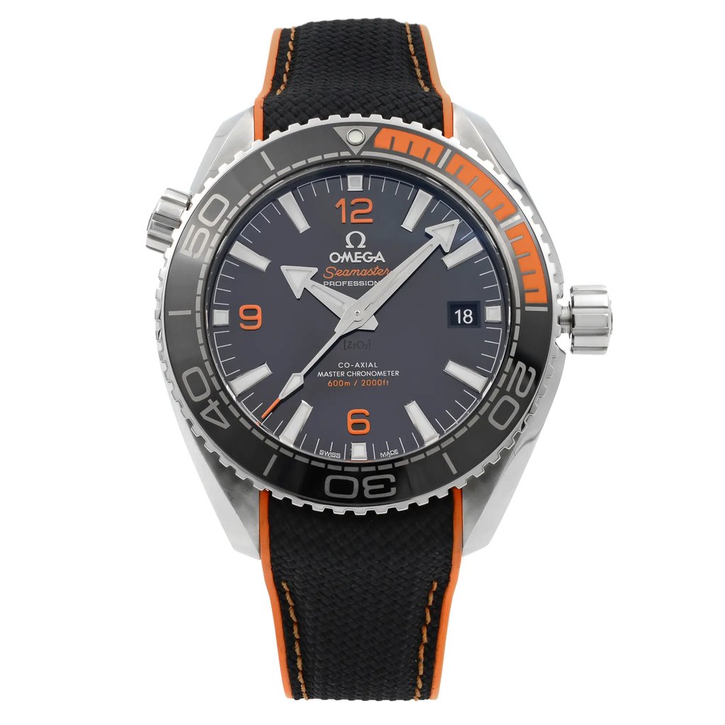 Front Full View Of OMEGA 215.32.44.21.01.001 Stainless Steel Watch Display Model Condition {Product Condition}