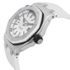 View Of Crown Facing Side Of Audemars Piguet 15710ST  Stainless Steel Watch Pre Owned Condition
