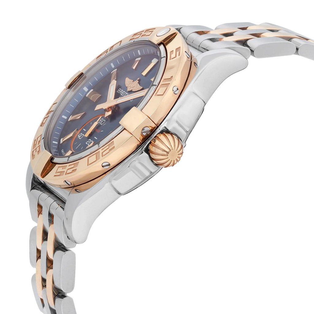 View Of Crown Facing Side Of Breitling C3733012/C831-376C Stainless Steel Watch Display Model Condition