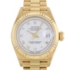 Up Close Front Facing Picture Of Rolex 69178 Gold 18kt Watch Pre Owned Condition