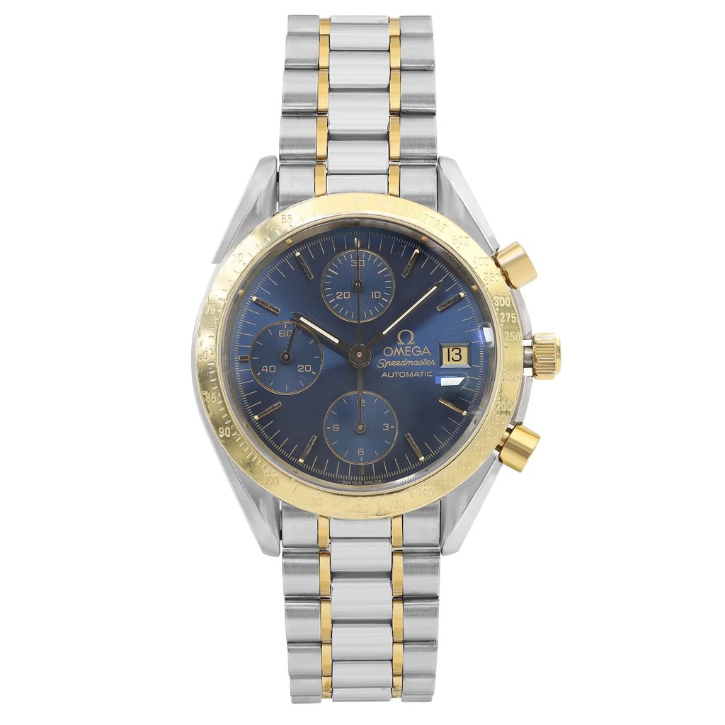 Front Full View Of Omega 3311.80.00 Stainless Steel Watch Pre Owned Condition {Product Condition}