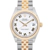Up Close Front Facing Picture Of Rolex 278273 Stainless Steel Watch New Condition