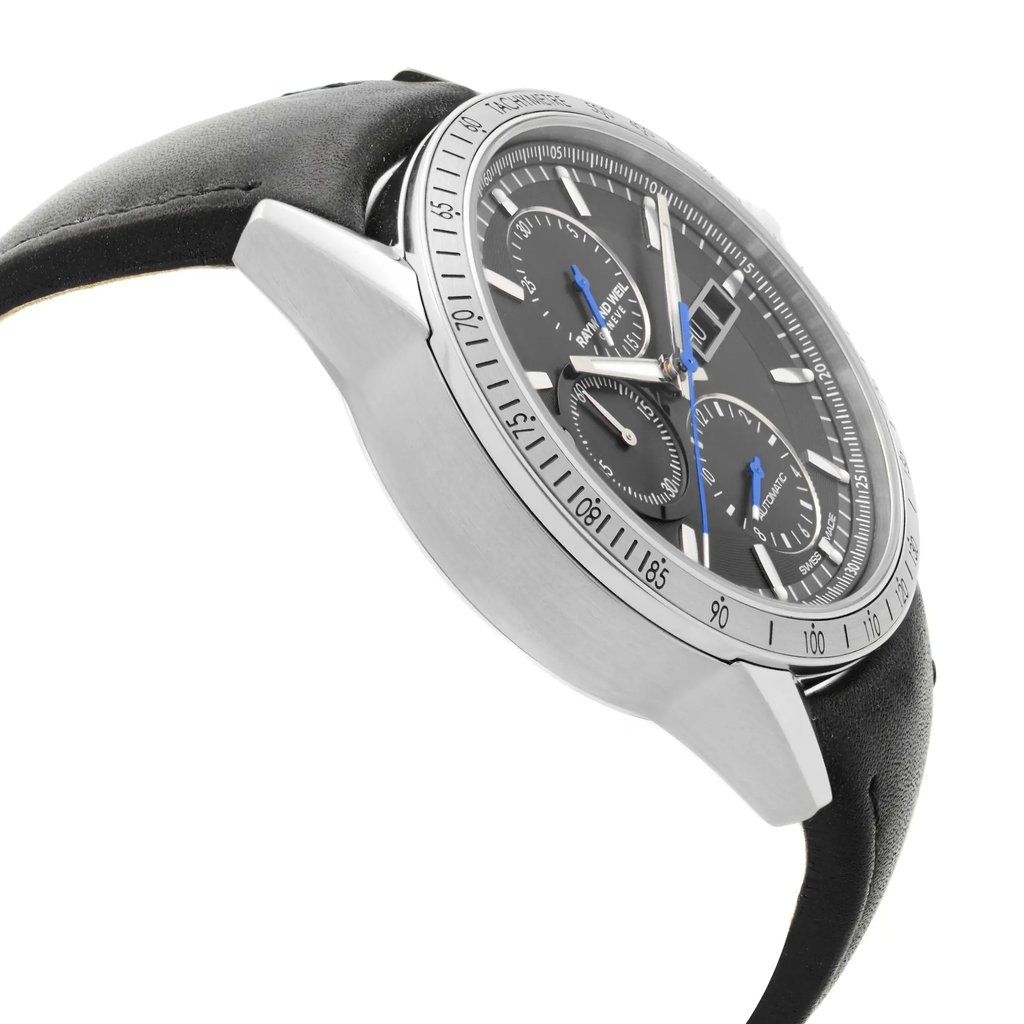 View Of Opposite Crown Facing Side Of RAYMOND WEIL 7731-STC-20021 Stainless Steel Watch Display Model Condition