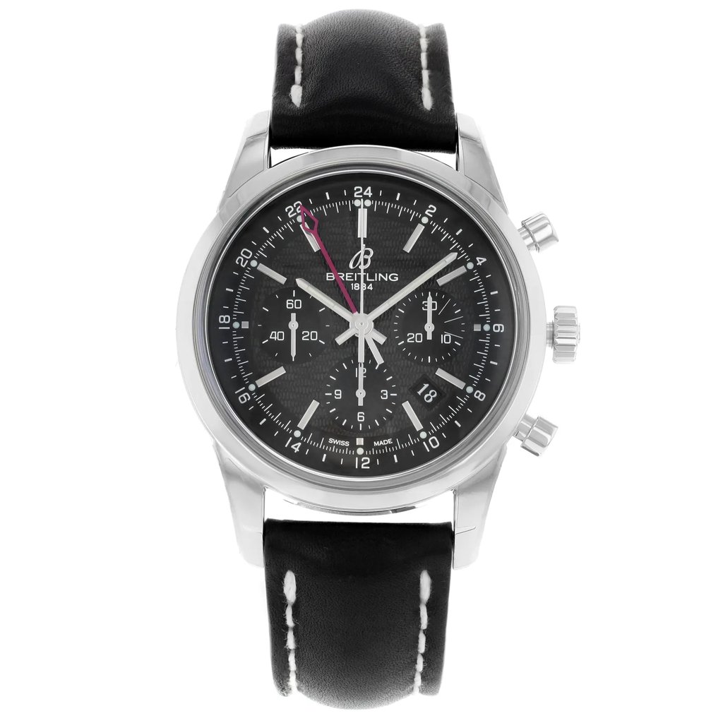 Front Full View Of Breitling AB045112/BC67-134S Stainless Steel Watch Display Model Condition {Product Condition}